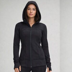 Lululemon Define Jacket Black Size 6 Hooded Full Zip